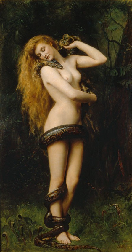Lilith (1892) by John Collier in Southport Atkinson